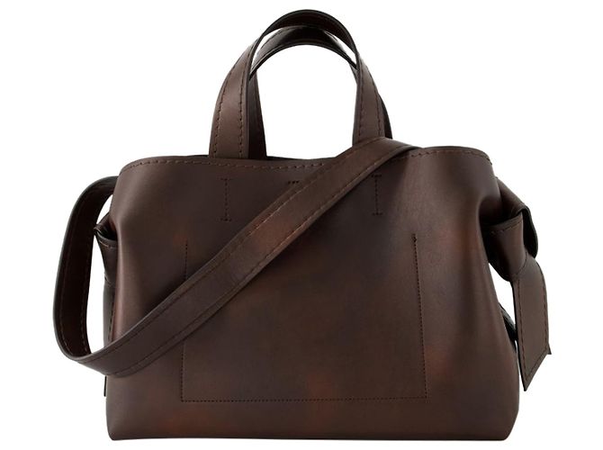 Musubi Shopper-Tasche – Acne Studios – Leder – Dunkelbraun - Ansicht 3