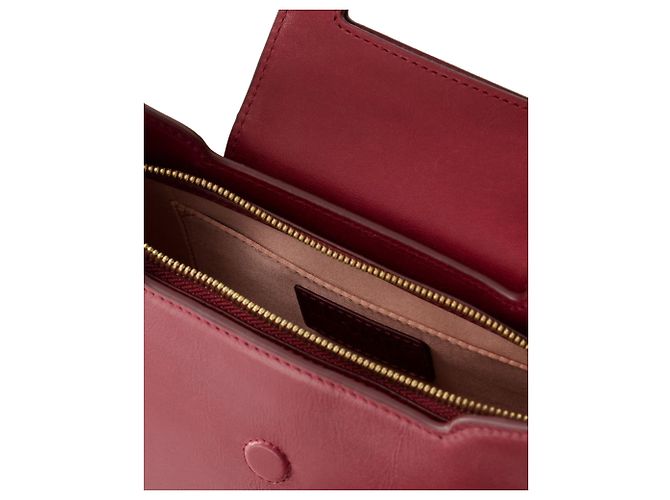 Borsa a tracolla Bobo - Rouje - Pelle - Bordeaux - vista 4