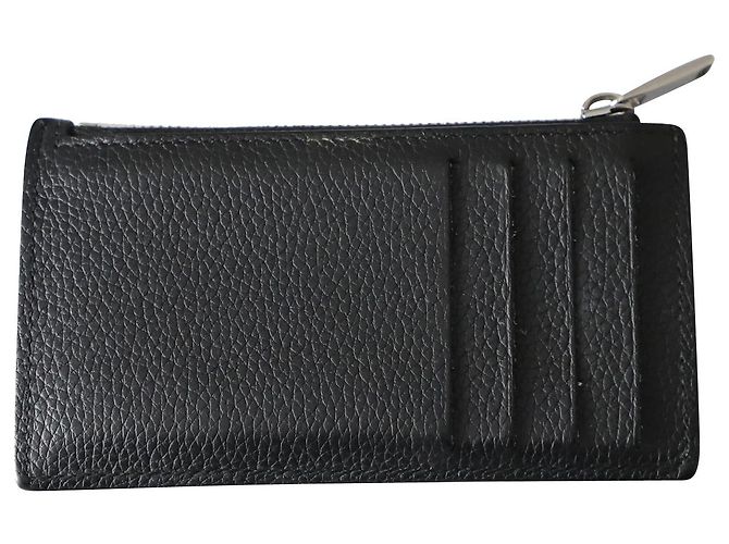 Porta-cartões com zíper Dior em jacquard bege e preto Impressão em python - vista 2