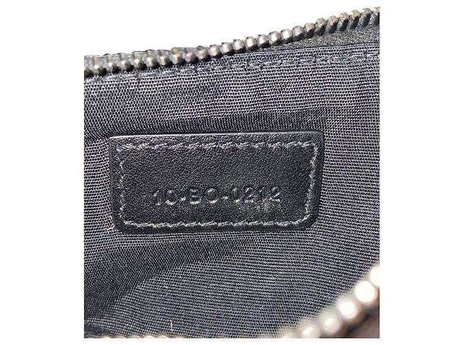 Porta-cartões com zíper Dior em jacquard bege e preto Impressão em python - vista 3