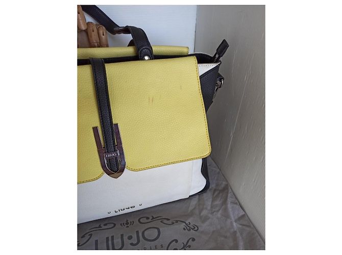 Liu.Jo Liu Jo borsa pelle multicolor Nero Bianco Giallo - vista 11