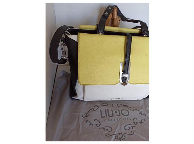 Liu.Jo Liu Jo borsa pelle multicolor Nero Bianco Giallo - vista 12