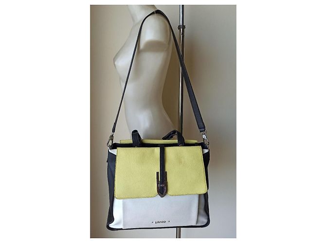 Liu.Jo Liu Jo borsa pelle multicolor Nero Bianco Giallo - vista 2