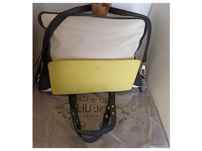 Liu.Jo Liu Jo borsa pelle multicolor Nero Bianco Giallo - vista 3