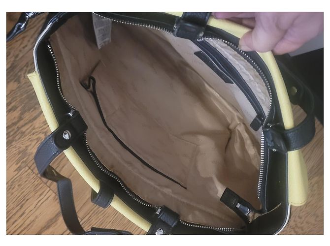 Liu.Jo Liu Jo borsa pelle multicolor Nero Bianco Giallo - vista 6