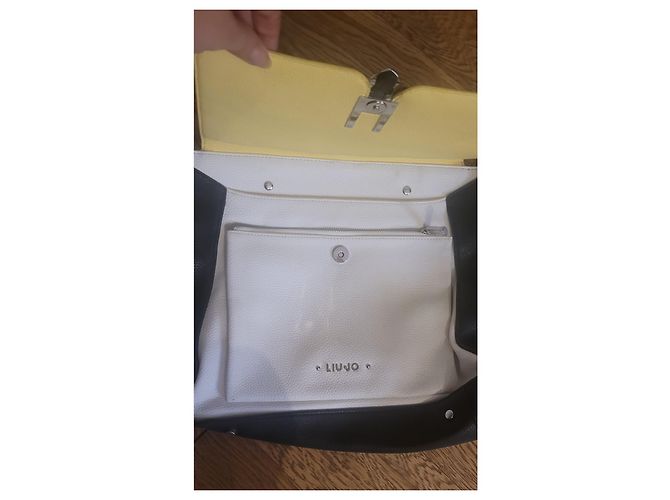 Liu.Jo Liu Jo borsa pelle multicolor Nero Bianco Giallo - vista 8