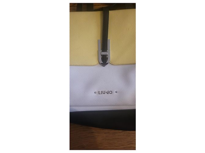 Liu.Jo Liu Jo borsa pelle multicolor Nero Bianco Giallo - vista 9