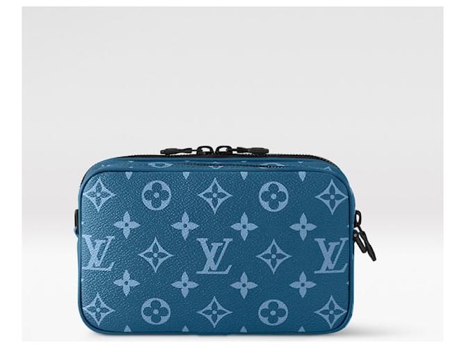 Louis Vuitton Messaggero LV Alpha Nano Blu - vista 3
