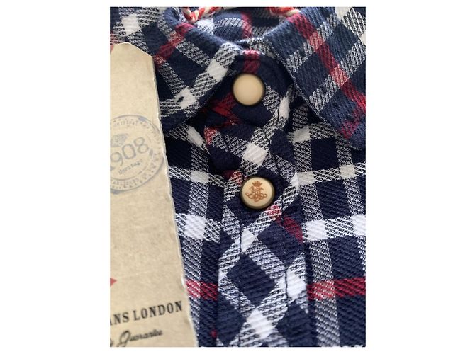 Autre Marque Camicia a quadri Lee Cooper Blu Cotone S Multicolore - vista 6