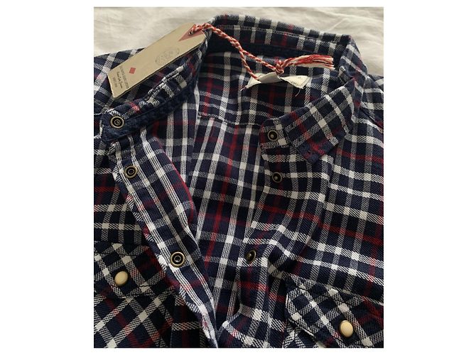 Autre Marque Camicia a quadri Lee Cooper Blu Cotone S Multicolore - vista 7