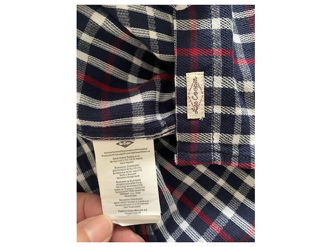 Autre Marque Camicia a quadri Lee Cooper Blu Cotone S Multicolore - vista 8