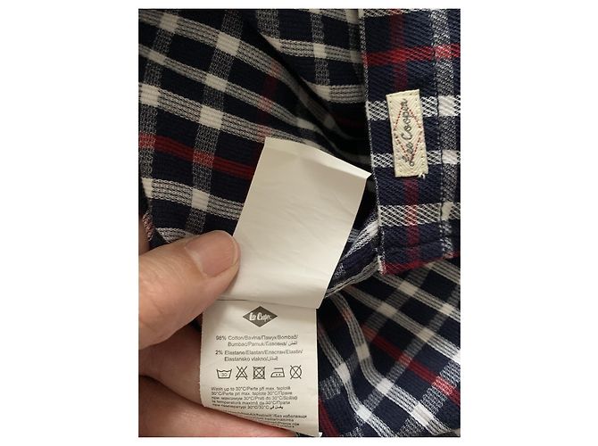 Autre Marque Camicia a quadri Lee Cooper Blu Cotone S Multicolore - vista 9
