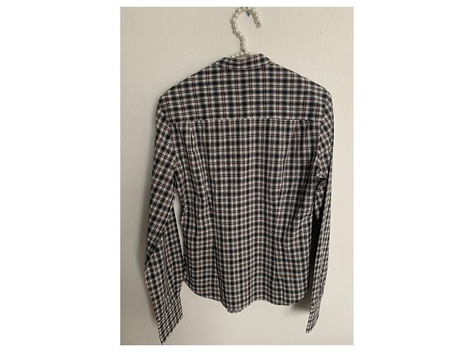 Chemise Alexander McQueen à carreaux manches longues coton 42 IT Multicolore - vue 2
