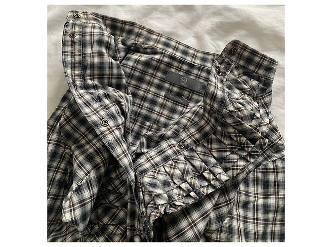 Chemise Alexander McQueen à carreaux manches longues coton 42 IT Multicolore - vue 8