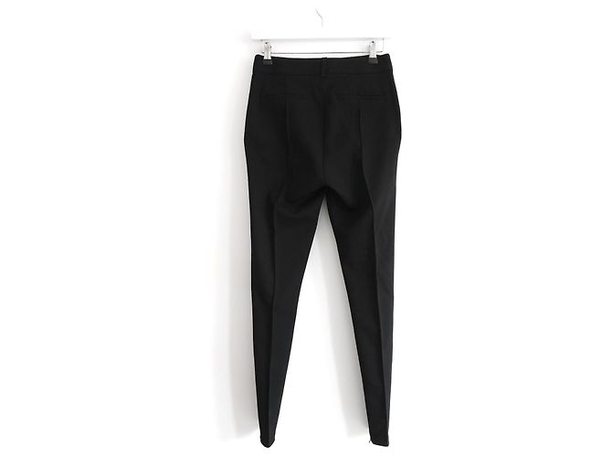 Pantalones Burberry de lana elástica Negro - vista 4