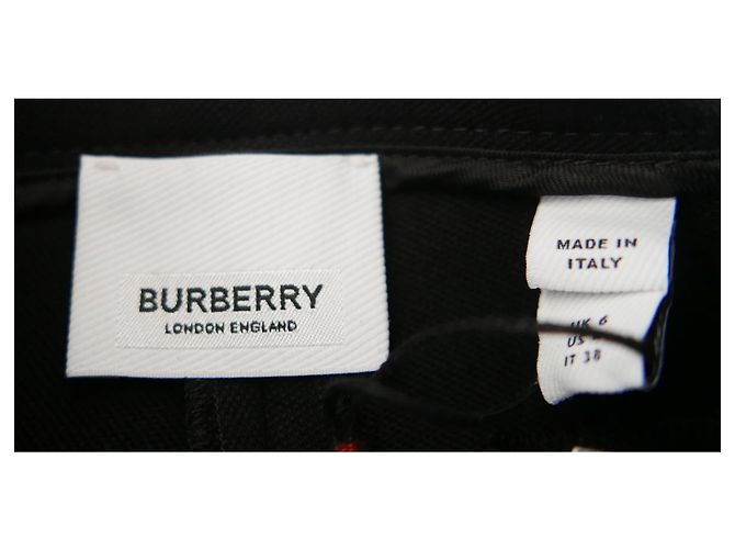 Pantalones Burberry de lana elástica Negro - vista 6