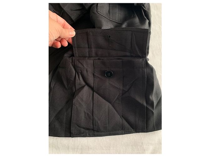 Valentino Black Technical Polyester Sahariana Jacket - view 12
