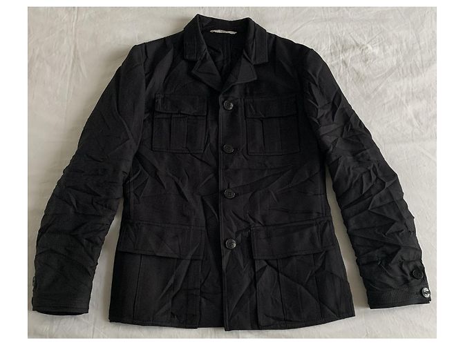 Valentino Black Technical Polyester Sahariana Jacket - view 3