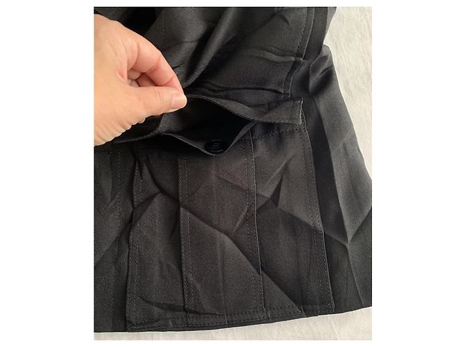 Valentino Black Technical Polyester Sahariana Jacket - view 9