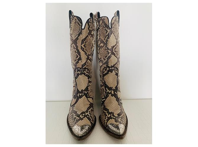 Botas de pitón Vicini 38,5 Gris - vista 2