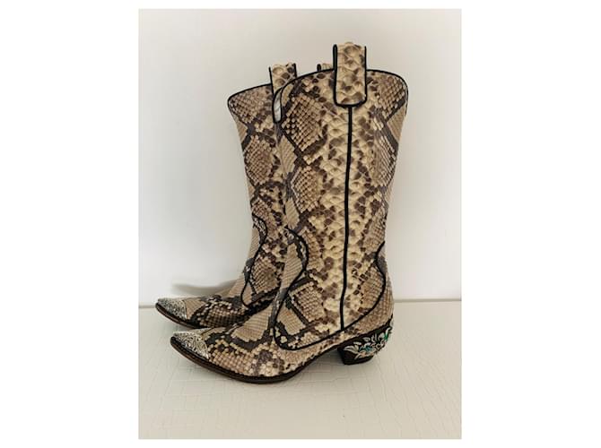 Botas de pitón Vicini 38,5 Gris - vista 6