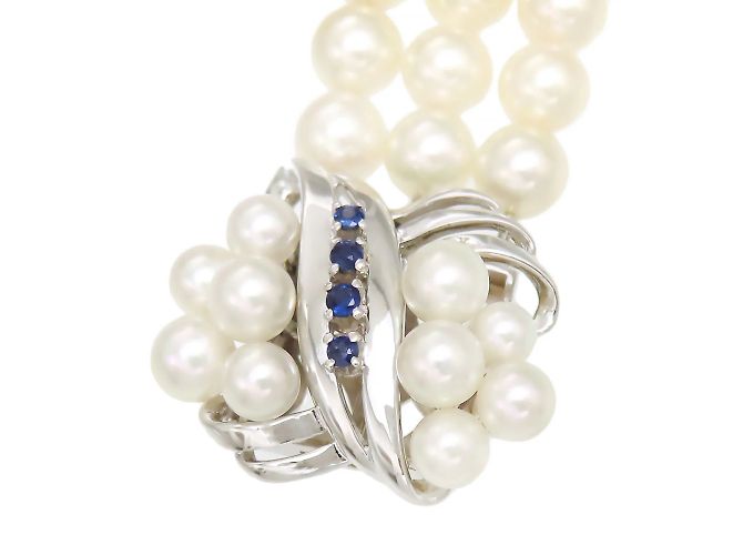 Tasaki 14K Gold 3-Braccialetto di perle - vista 2