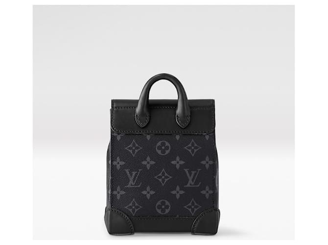 Louis Vuitton Steamer Nano Monogram Eclipse Gris - vista 2