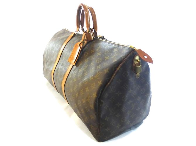 Louis Vuitton keepall 55 Monogramm - SD834 / 2 Braun - Ansicht 9