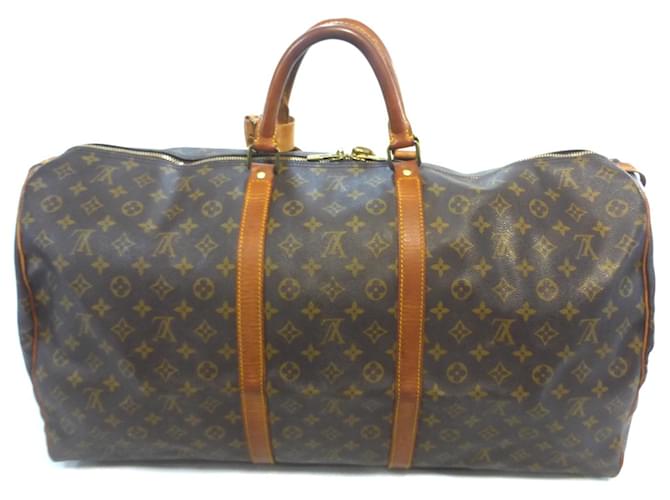 Louis Vuitton Keepall 60 Monogramma - MI0921 Marrone - vista 10