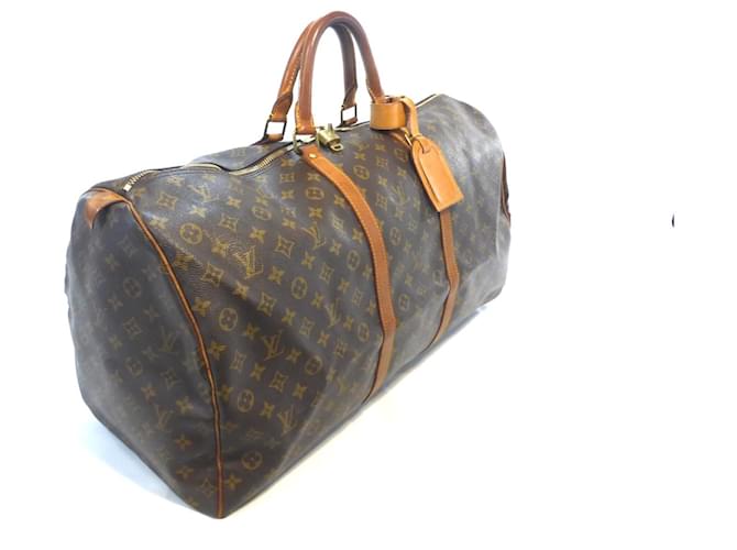Louis Vuitton Keepall 60 Monogramma - MI0921 Marrone - vista 6