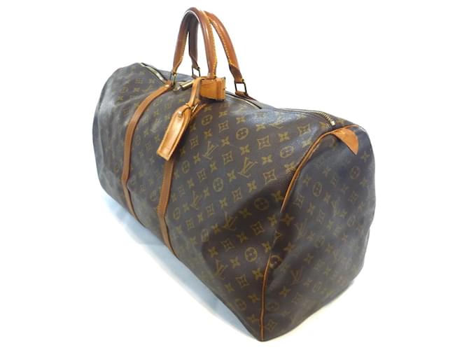Louis Vuitton Keepall 60 Monogramma - MI0921 Marrone - vista 7
