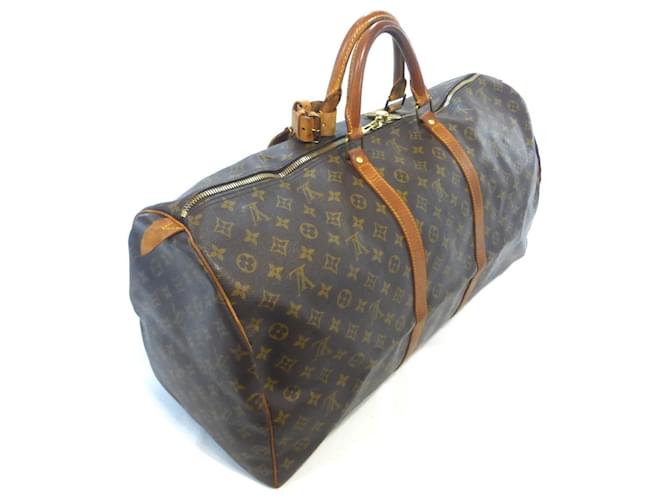 Louis Vuitton Keepall 60 Monogramma - MI0921 Marrone - vista 8