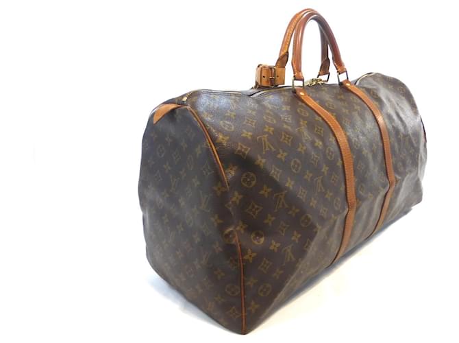 Louis Vuitton Keepall 60 Monogramma - MI0921 Marrone - vista 9