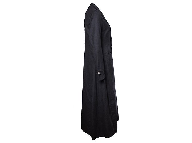 Yohji Yamamoto, Maxi trench gris - vista 3