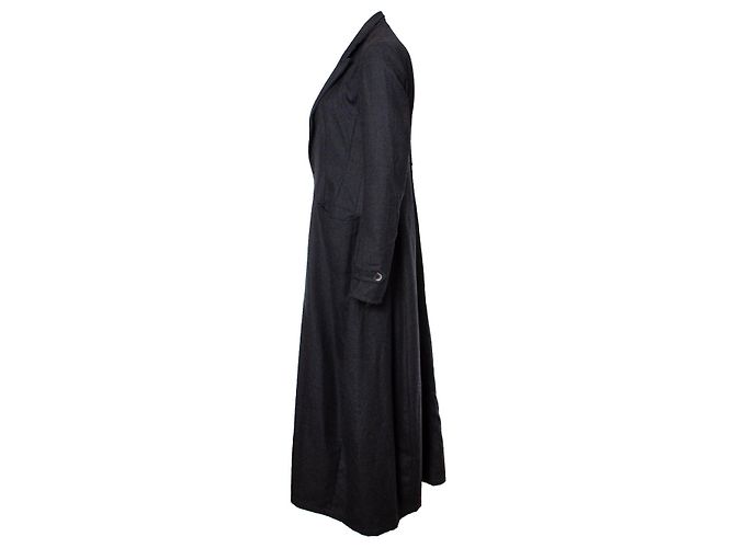 Yohji Yamamoto, Maxi trench gris - vista 4