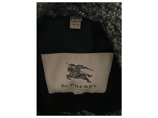 Abrigo Burberry de lana gris - vista 3