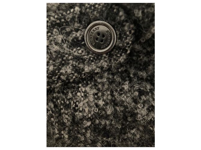 Abrigo Burberry de lana gris - vista 6