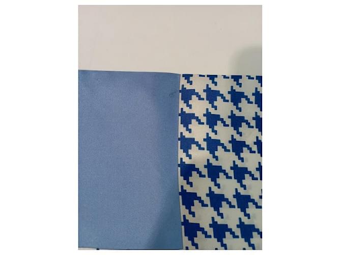 Sciarpa di seta blu Lanvin - vista 4