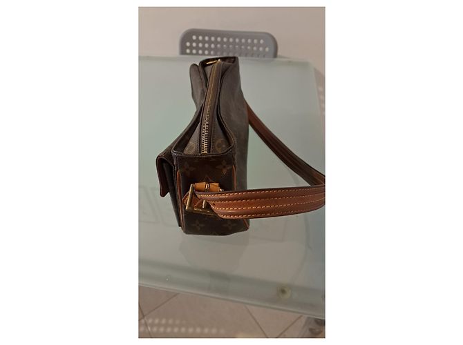 Louis Vuitton Borsa Viva Cité in Pelle Marrone - vista 6