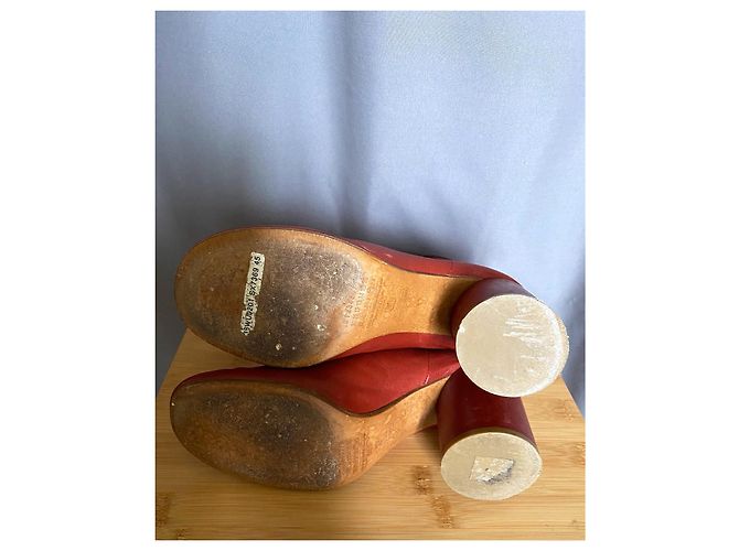 Botines de piel de Maison Martin Margiela Coral - vista 10