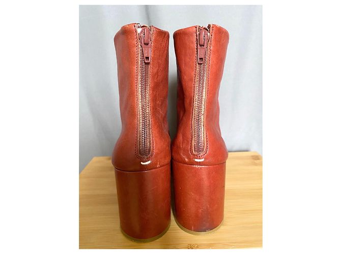 Botines de piel de Maison Martin Margiela Coral - vista 5