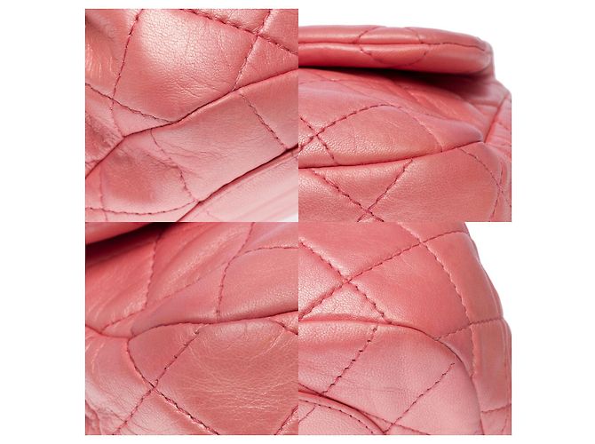 Sac CHANEL Timeless/Classique en Cuir Rose - 101323 - vue 11