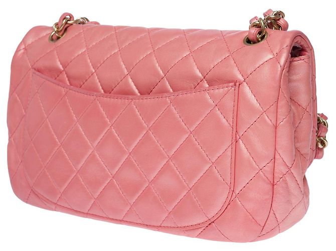 Sac CHANEL Timeless/Classique en Cuir Rose - 101323 - vue 5