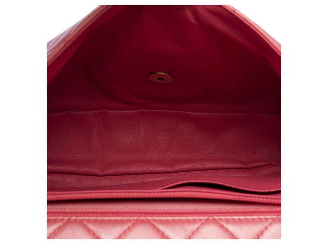 Sac CHANEL Timeless/Classique en Cuir Rose - 101323 - vue 8