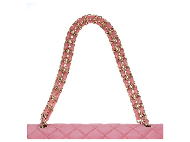 Sac CHANEL Timeless/Classique en Cuir Rose - 101323 - vue 9