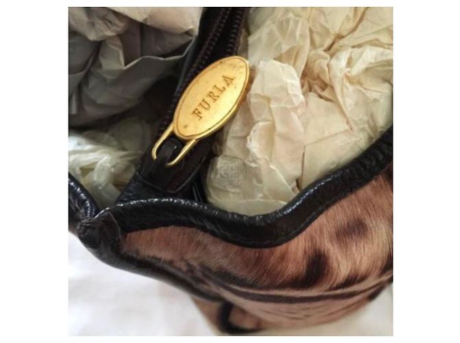 Borsa tote FURLA in cavallino marrone in marrone - vista 2