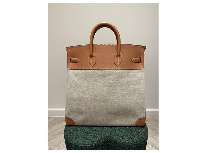 Haut à courroies Hermès Hermes Birkin Haut a Courroies 40 oro Cammello - vista 2