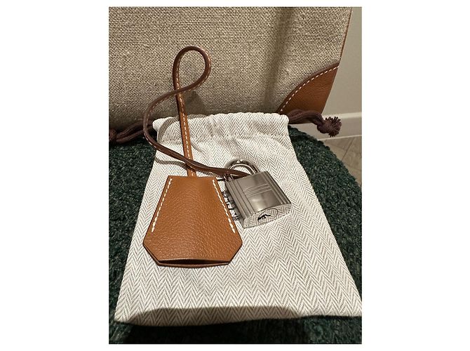 Haut à courroies Hermès Hermes Birkin Haut a Courroies 40 oro Cammello - vista 5
