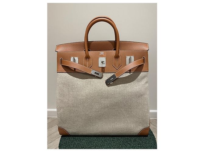 Haut à courroies Hermès Hermes Birkin Haut a Courroies 40 oro Cammello - vista 7