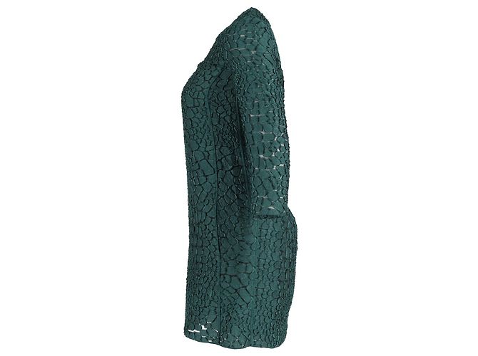 Nina Ricci Etuikleid aus grünem Polyester - Ansicht 2